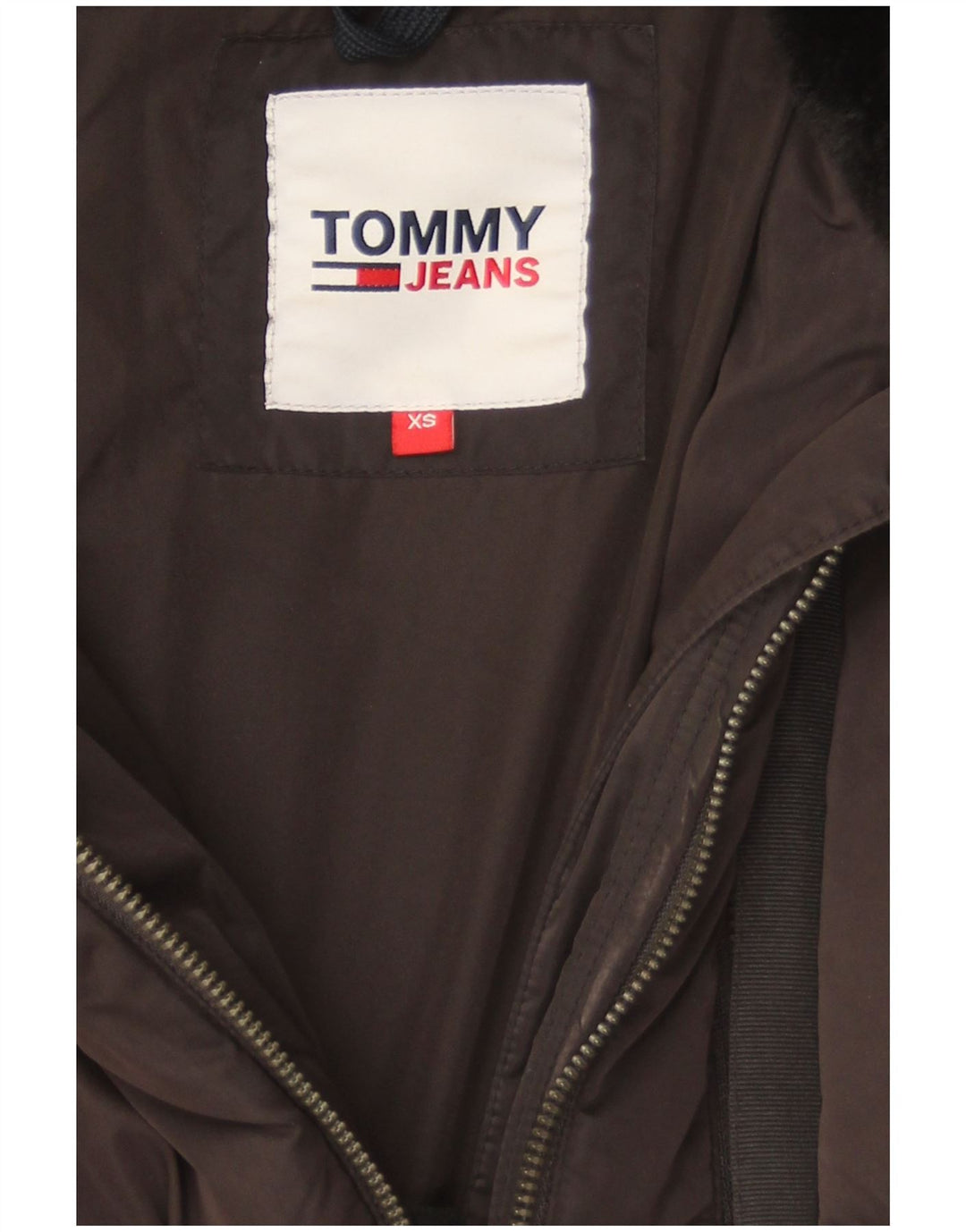 Damska wyściełana kurtka Tommy Hilfiger Crop Oversize UK 6 XS Szary poliamid