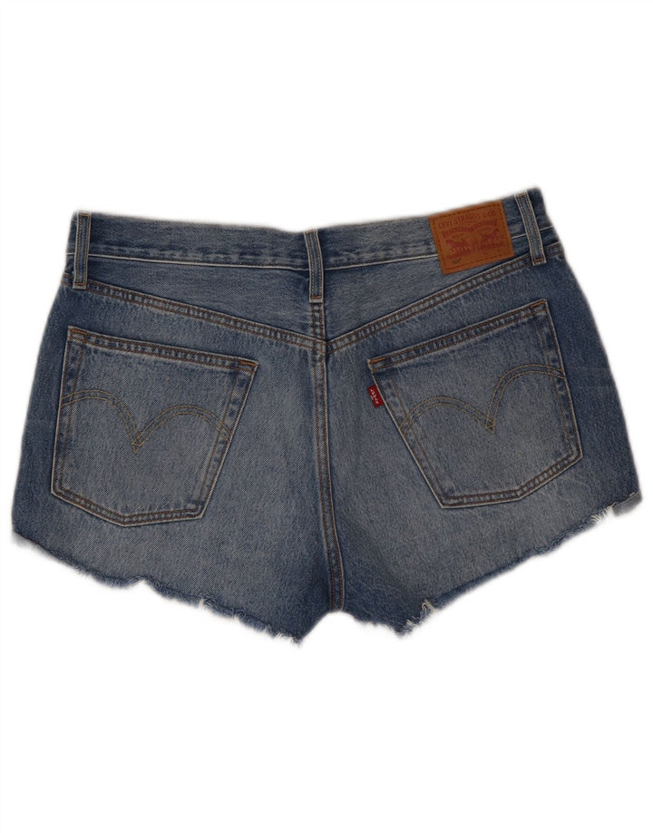 Damskie spodenki jeansowe LEVI'S 501 W30 Średnioniebieskie, bawełniane