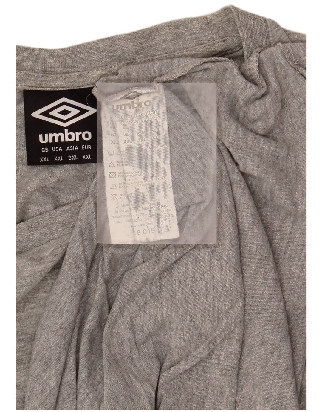 Koszulka męska UMBRO Top 2XL Szara bawełna