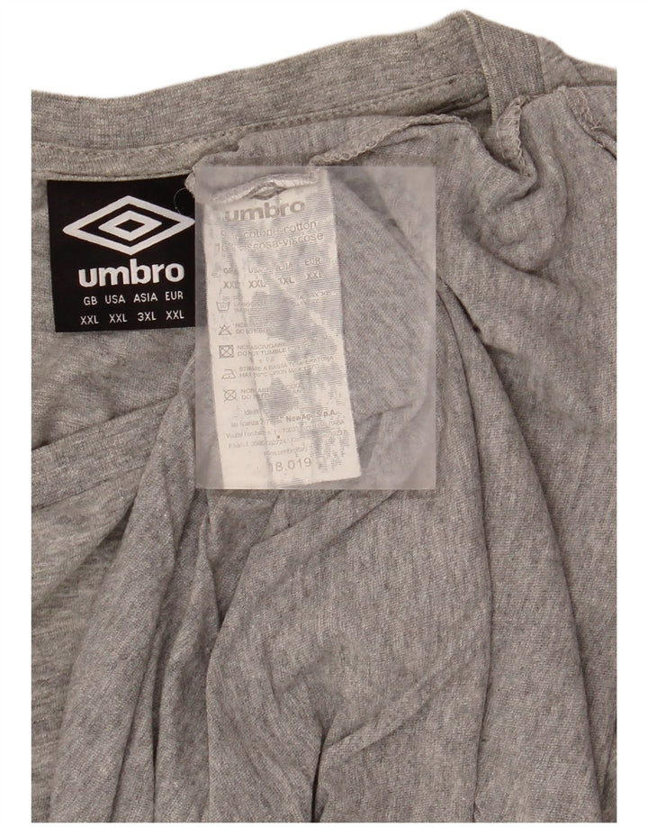 Koszulka męska UMBRO Top 2XL Szara bawełna