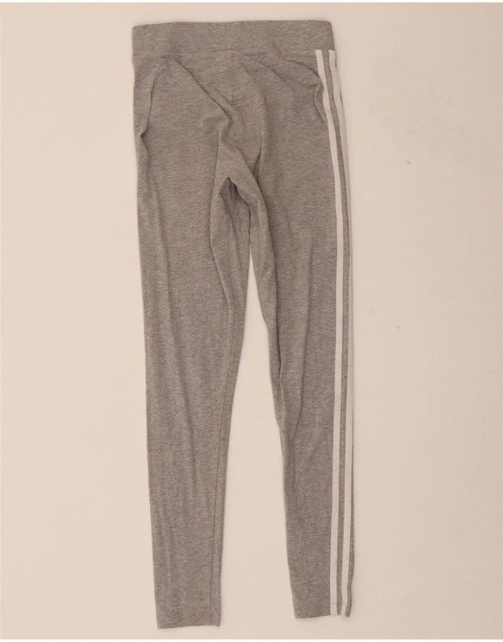 ADIDAS Womens Leggings UK 8 Small Grey Cotton Vintage Adidas and Second-Hand Adidas from Messina Hembry 
