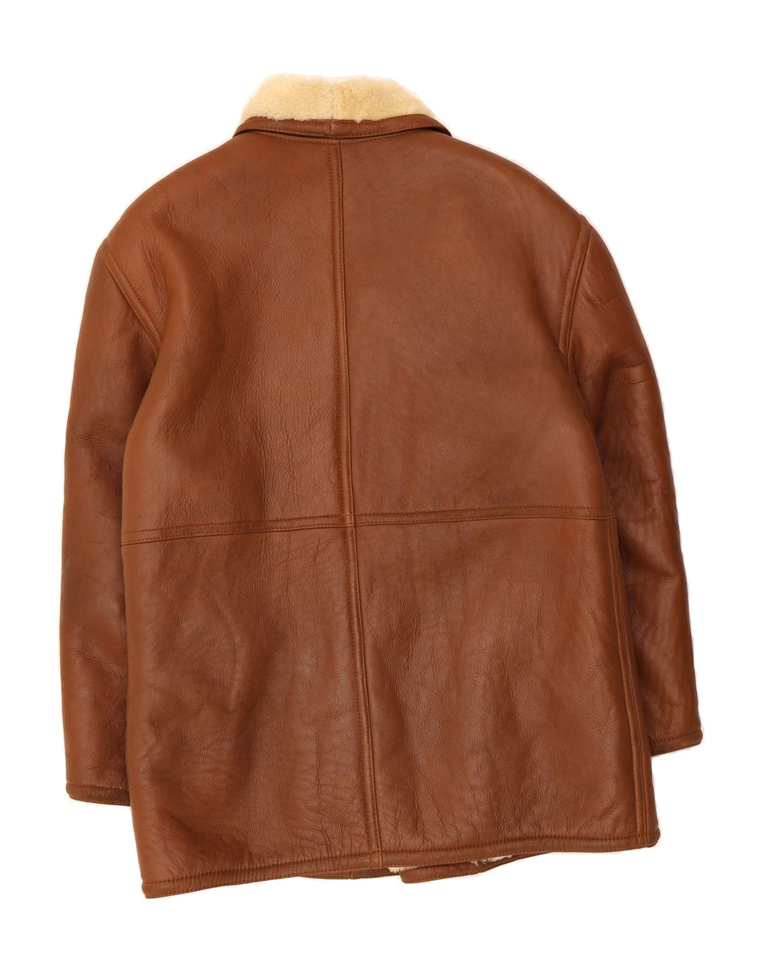Męska kurtka Shearling VINTAGE IT 52 XL Brązowa kurtka Shearling
