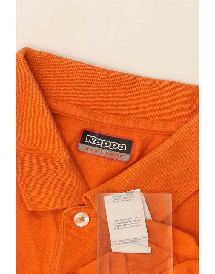 Męska koszulka polo Kappa 3XL Pomarańczowa, bawełniana
