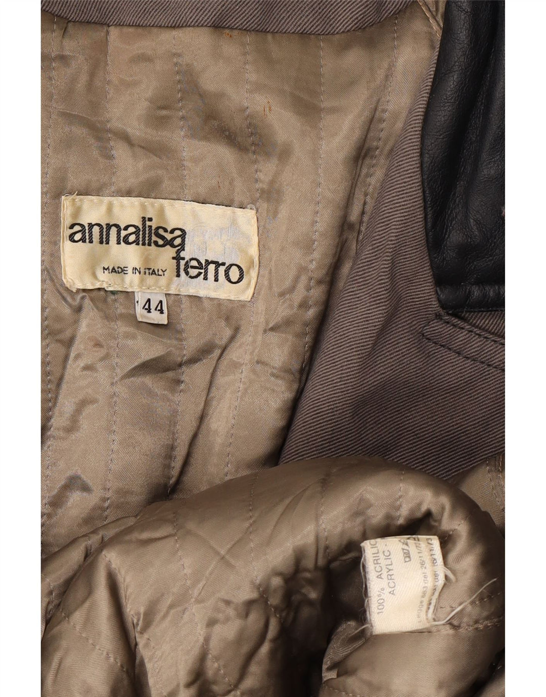 Płaszcz damski ANNALISA FERRO IT 44 Średni szary akryl