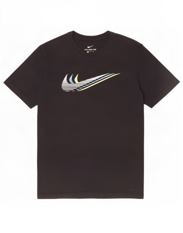 Męski T-shirt Nike z grafiką, średni czarny