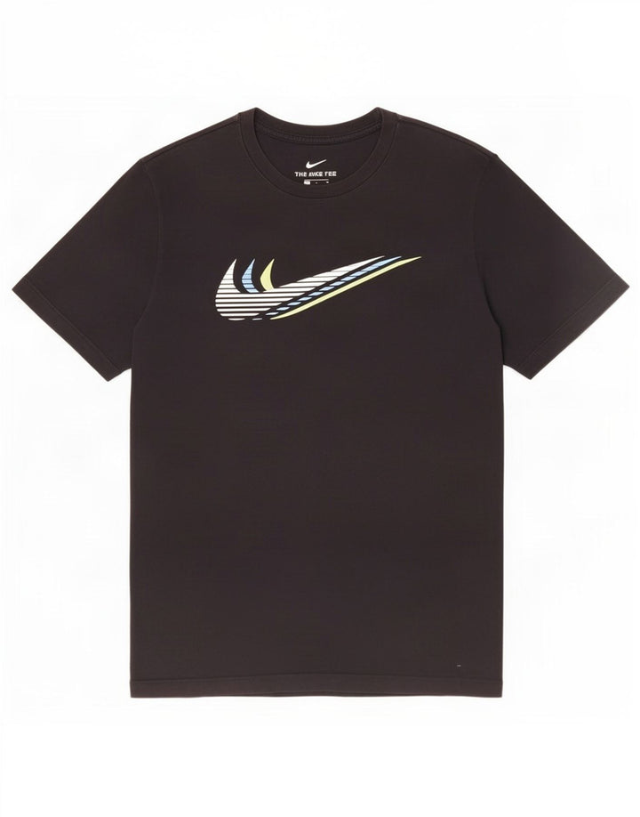 Męski T-shirt Nike z grafiką, średni czarny