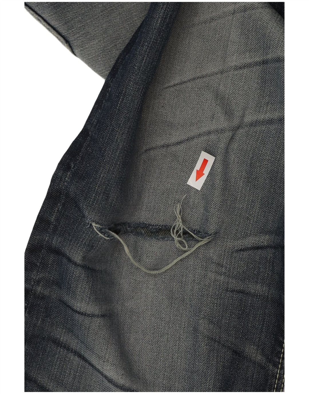 Męskie proste dżinsy oficerskie Superdry W34 L32, niebieska bawełna