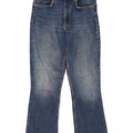 Jeansy damskie Zara Crop Bootcut EU 38 Small W28 L25 Niebieskie
