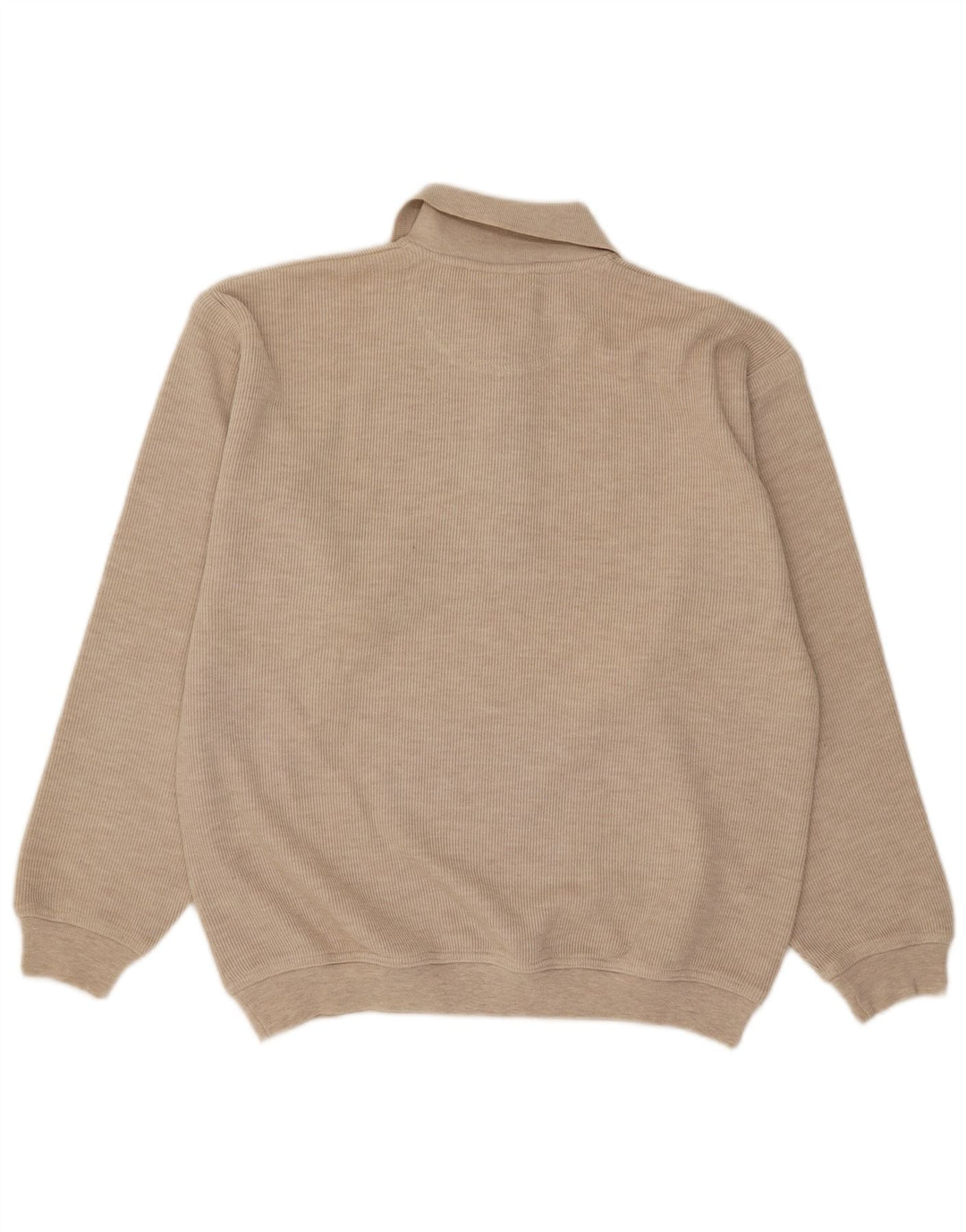 Męski sweter polo Bounded Waters w kolorze średniego beżu