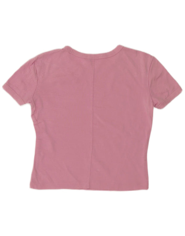 Damska koszulka Crop Top Zara UK 10, mała, różowa, bawełniana