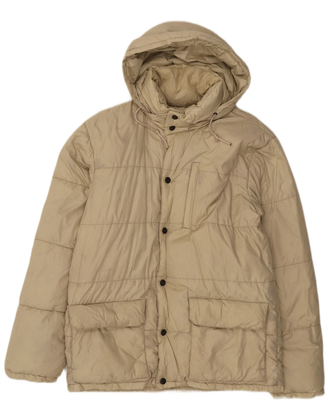 Alberto Aspesi damska kurtka oversize z kapturem UK 8 Small Beige