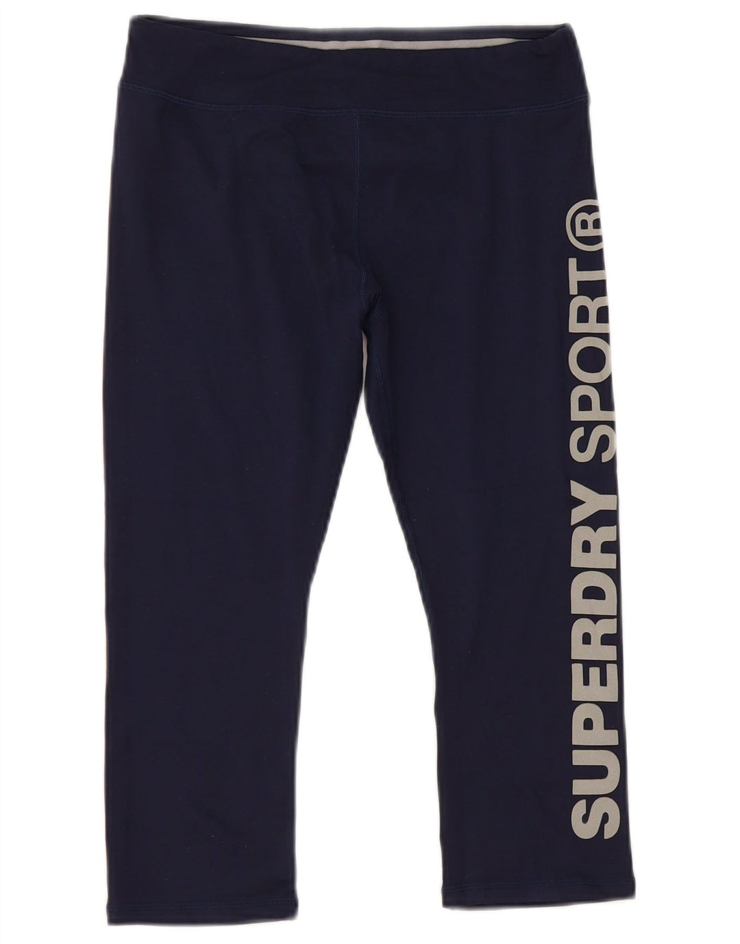 Damskie legginsy Superdry Graphic Capri UK 6 XS Granatowy poliester