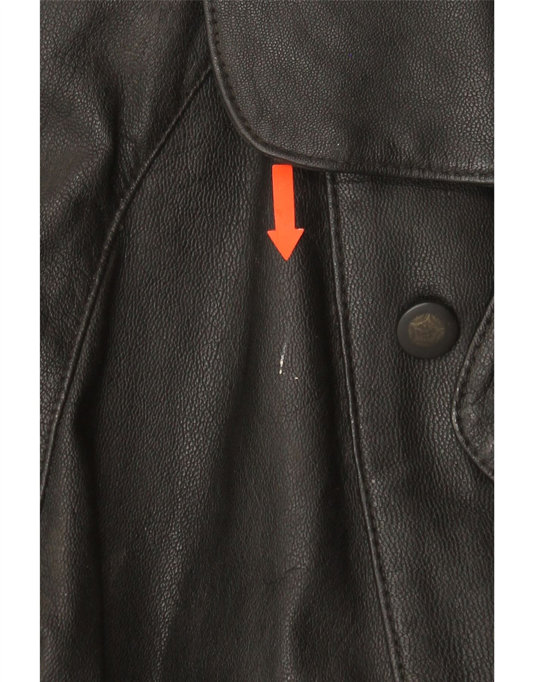 CLASSIC Womens Leather Coat UK 12 Medium Black Leather Vintage CLASSIC and Second-Hand CLASSIC from Messina Hembry 