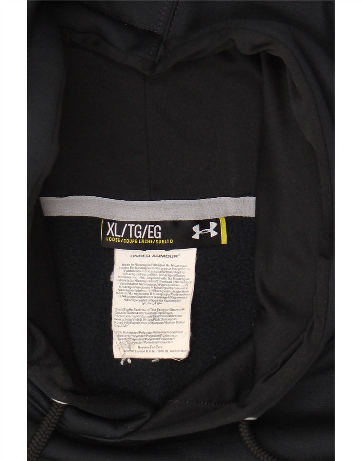 Męski sweter z kapturem i grafiką UNDER ARMOUR XL, granatowy, poliester