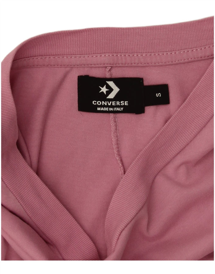 Damska koszulka oversize Converse Top UK 10 Small Pink Cotton