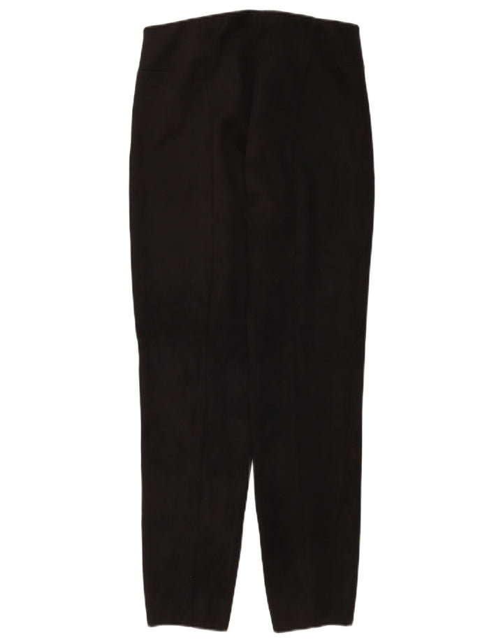 Damskie spodnie typu slim casual Zara, duże, W30 L27, czarny poliester