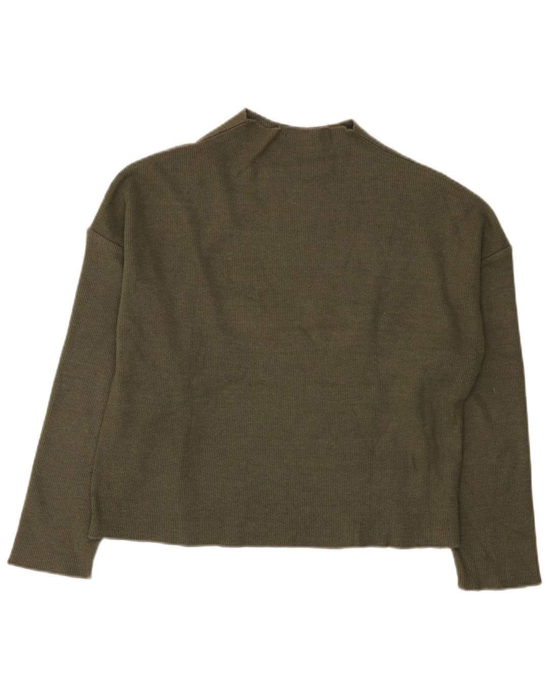 Damski sweter oversize z golfem Zara UK 10 Small Khaki