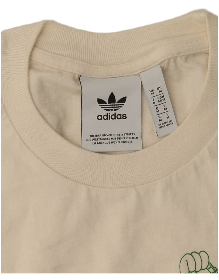 Męska koszulka graficzna Adidas Top Medium White