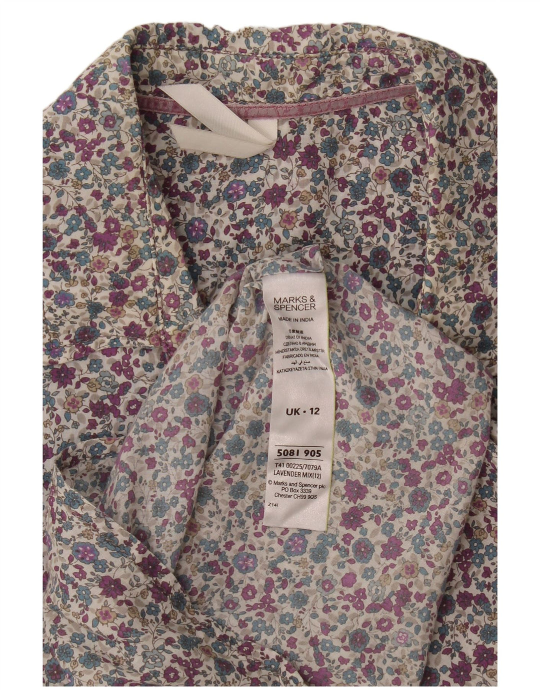 Koszula damska Marks & Spencer UK 12, średnia, wielokolorowa, bawełniana w kwiaty