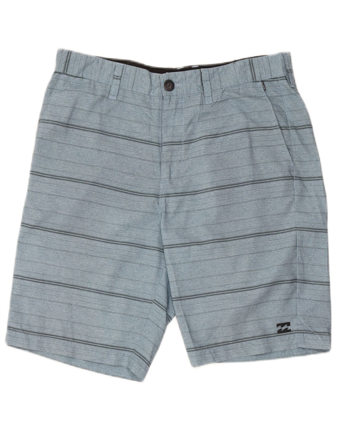 Męskie spodenki Chino Billabong W33, poliester w średnie niebieskie paski
