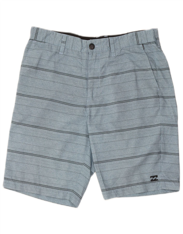 Męskie spodenki Chino Billabong W33, poliester w średnie niebieskie paski