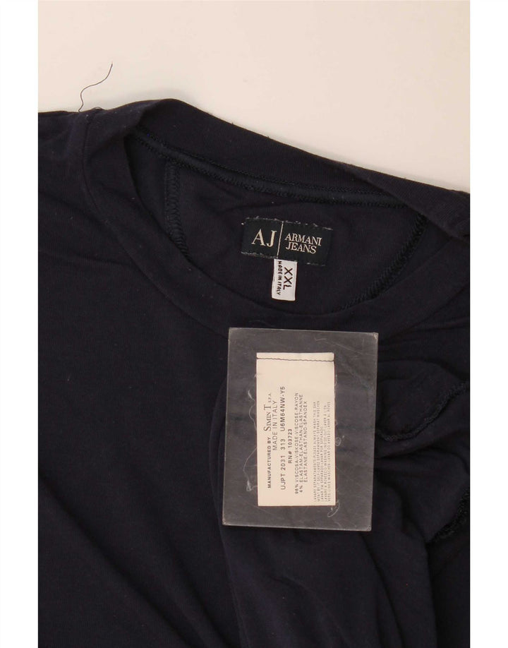T-shirt męski Armani Jeans Top 2XL Granatowa wiskoza