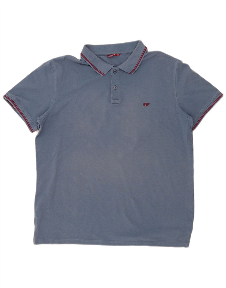Męska koszulka polo Carrera 2XL, bawełniana w niebieskie paski