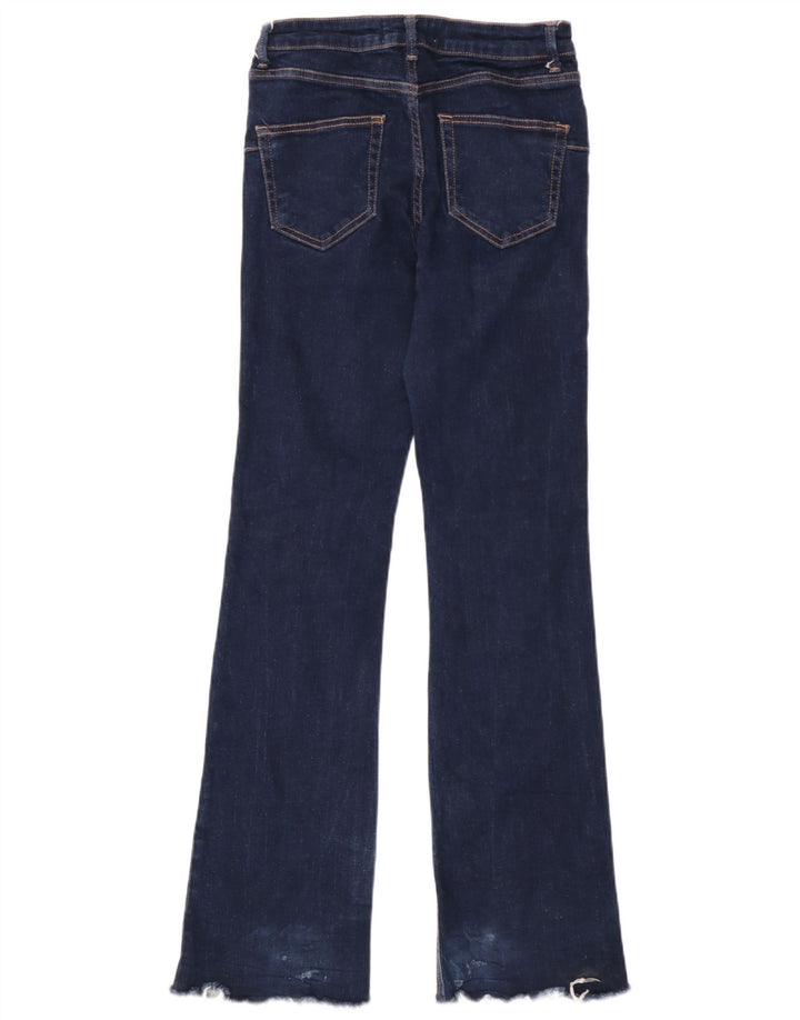 Damskie jeansy rozkloszowane Zara EU 38 Small W28 L33 Niebieskie bawełniane