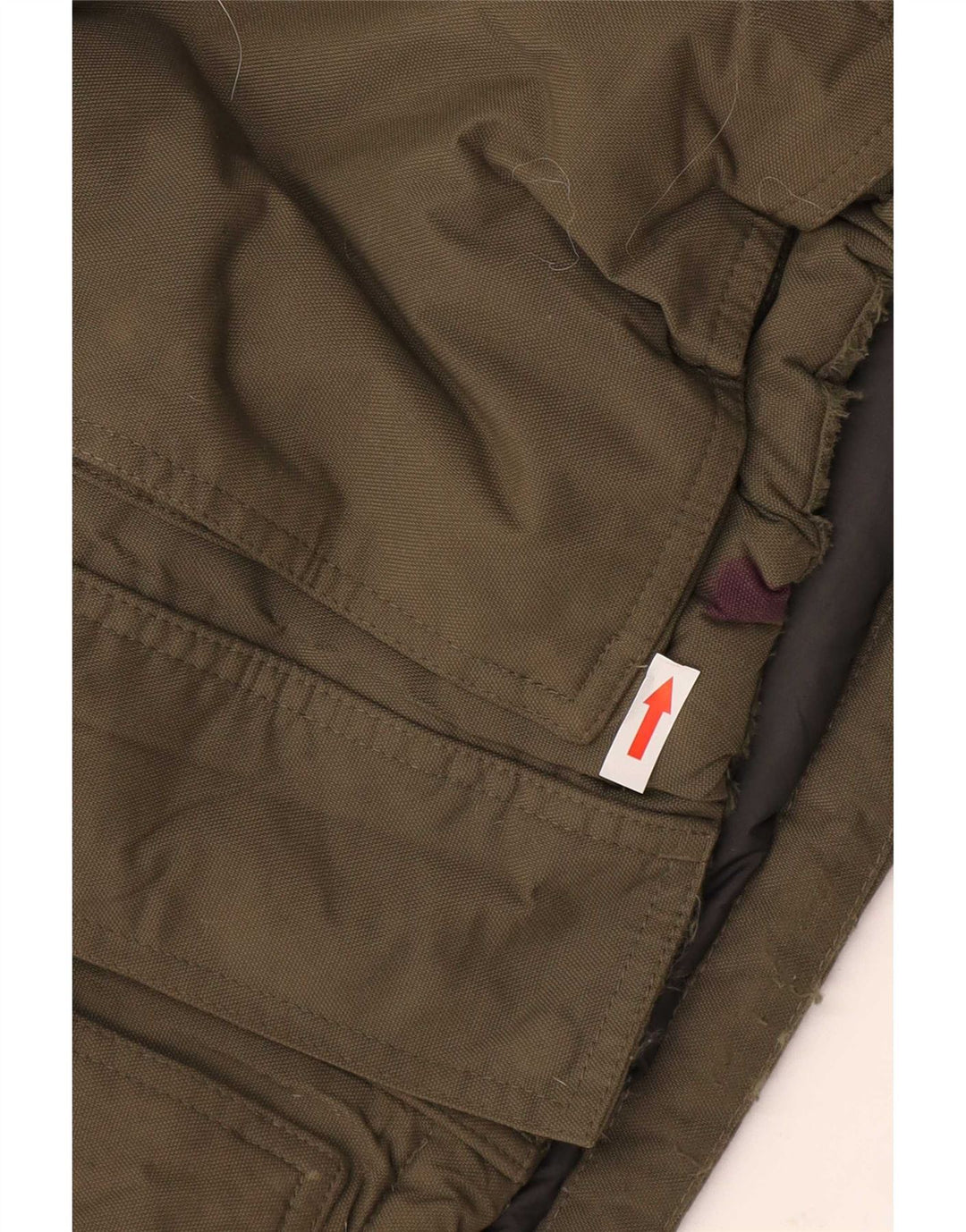 Męska wyściełana kurtka z kapturem The North Face UK 38, średni nylon khaki