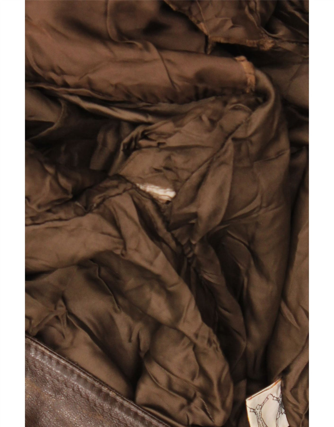 Męska skórzana kurtka wojskowa VINTAGE IT 50, duża, brązowa