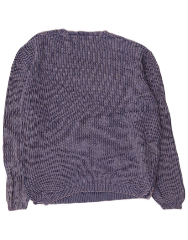 Avirex Womens Graphic Boat Neck Jumper Sweater UK 18 XL Navy Blue USA