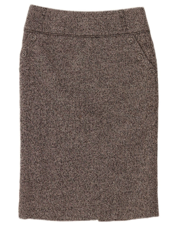 Damska spódnica ołówkowa Monsoon UK 8 Small W30 Szara nakrapiana