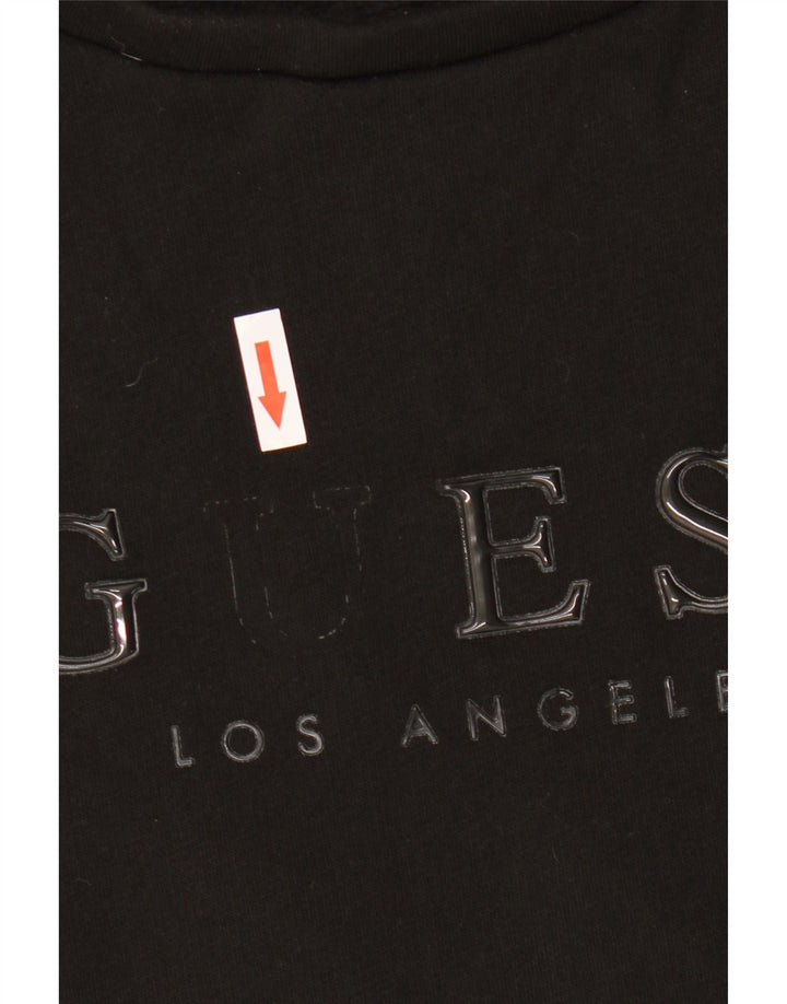 Damska bluza Guess Oversize Crop Graphic Jumper UK 14, duża czarna