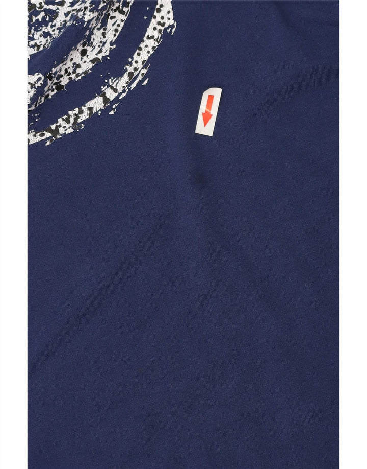 Męski T-shirt z grafiką o regularnym kroju Colmar, średni niebieski
