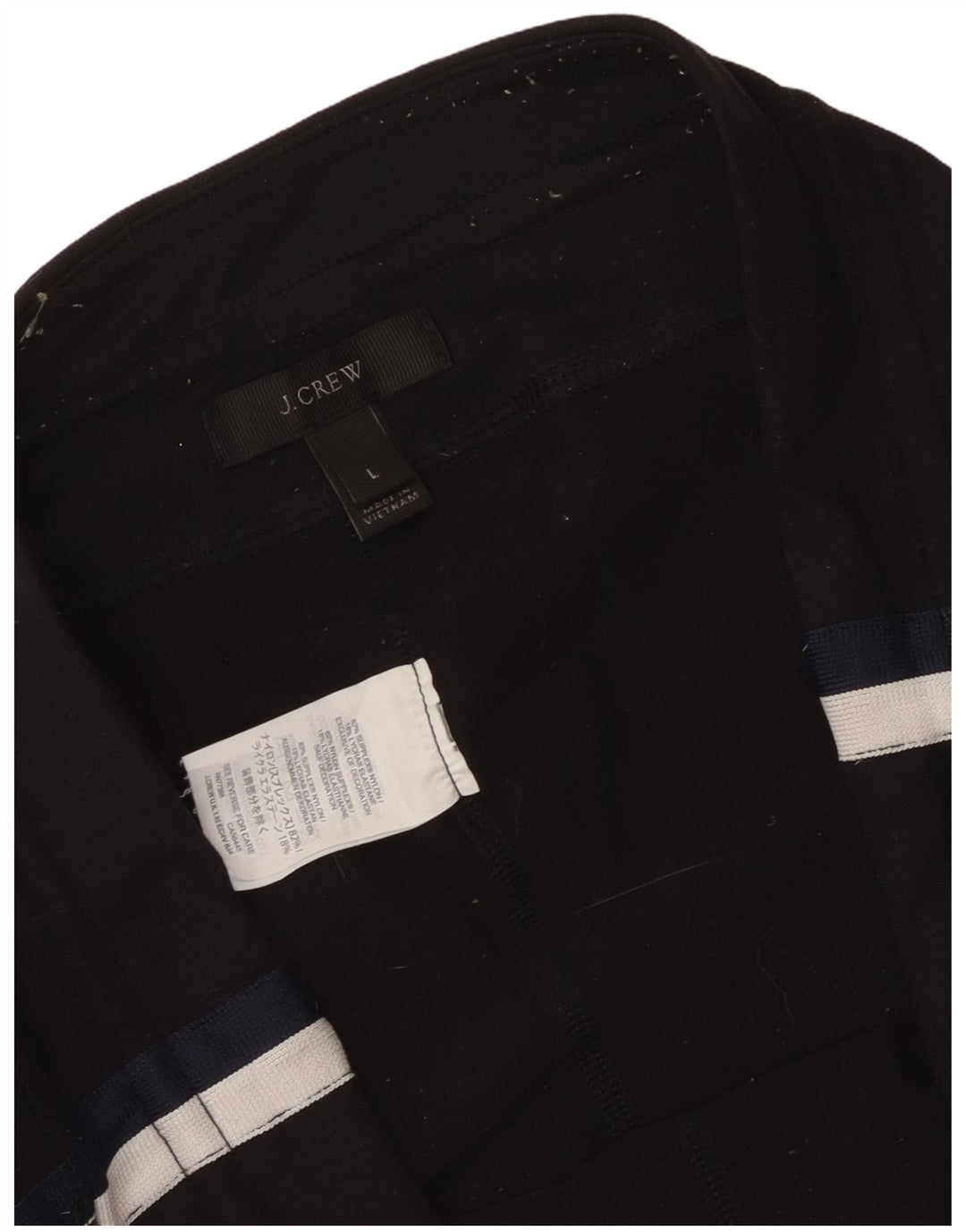 Damskie spodnie dresowe J. Crew UK 16, duże, czarne, nylonowe