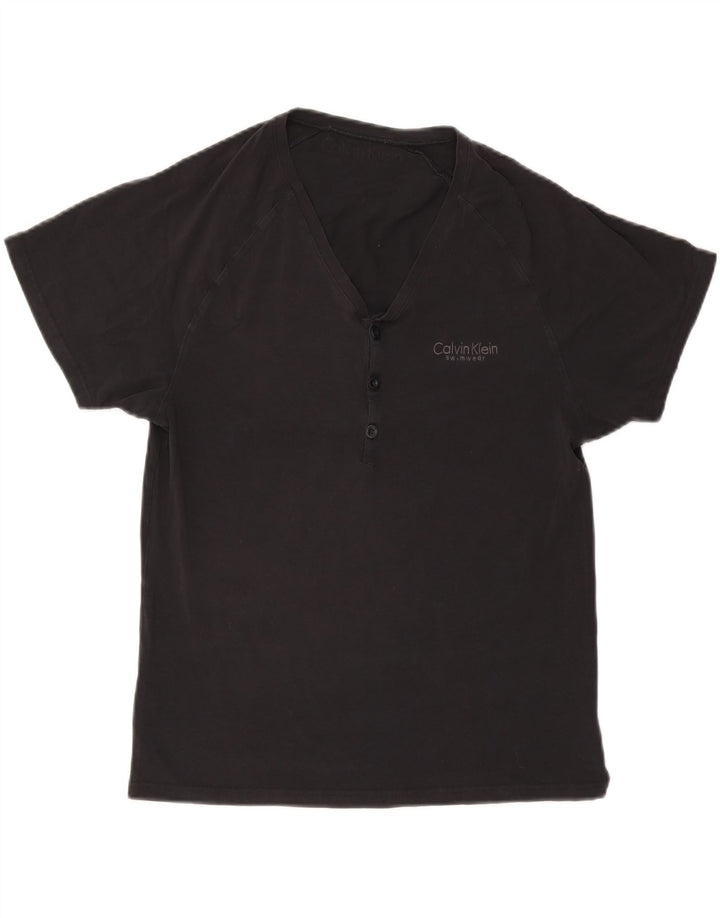 T-shirt męski Calvin Klein, duży, czarny, bawełniany