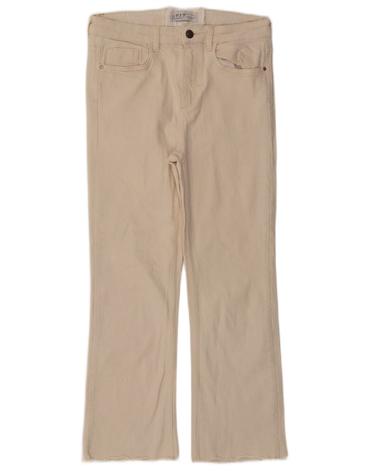 Krótkie jeansy damskie Zara EU 40 Medium W28 L25 Beżowe