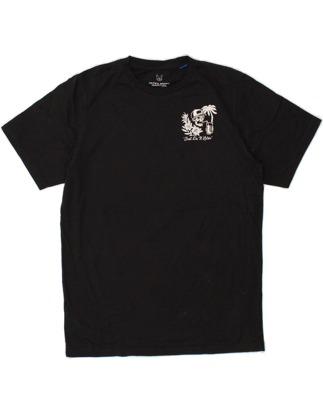 JACK & JONES Boys Graphic T-Shirt Top 15-16 Years Black Vintage Jack & Jones and Second-Hand Jack & Jones from Messina Hembry 