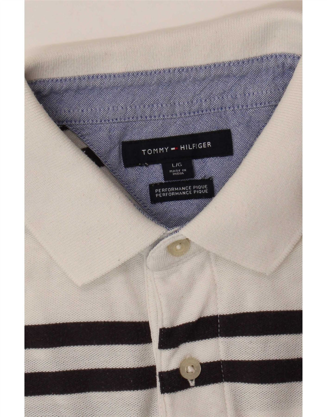 Męska koszulka polo Tommy Hilfiger w duże białe paski
