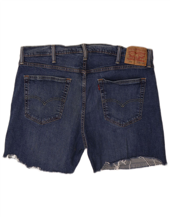 Męskie spodenki jeansowe LEVI'S 559 W38 XL, niebieskie, bawełniane