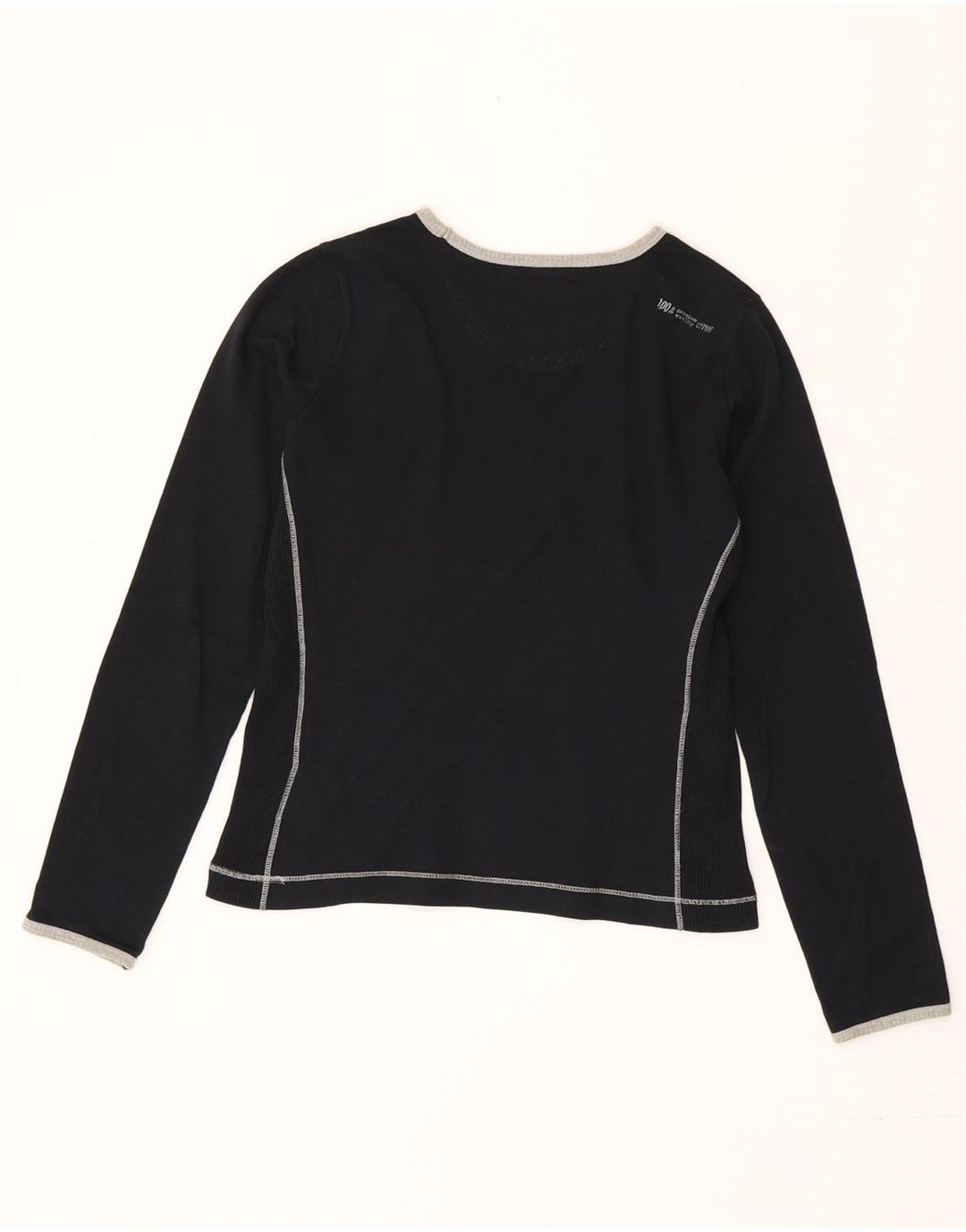 Koszulka Champion Womens Heritage Classics Graphic Top z długim rękawem UK 10 Small Black
