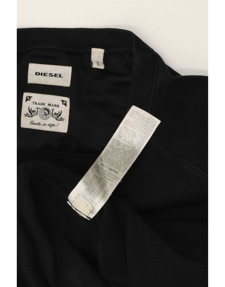 Bluza męska Diesel, duża, czarna, bawełniana