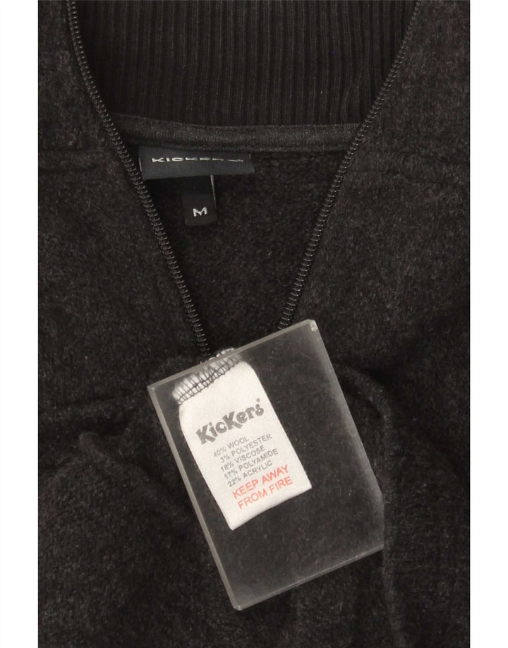 Sweter damski Kickers UK 14 Średni szary wełniany