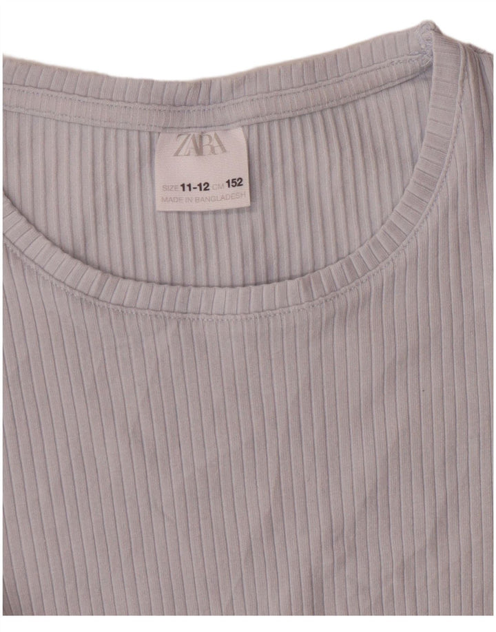 T-shirt dla dziewczynki Zara 11-12 lat, niebieski