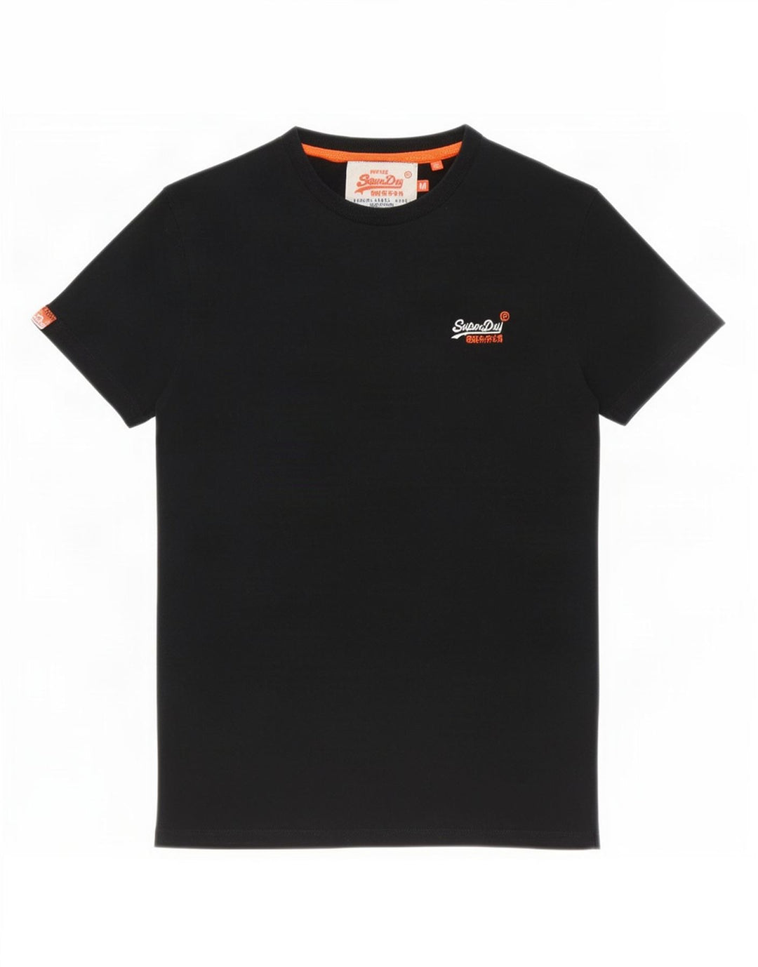 T-shirt męski Superdry, bawełniany, średni czarny