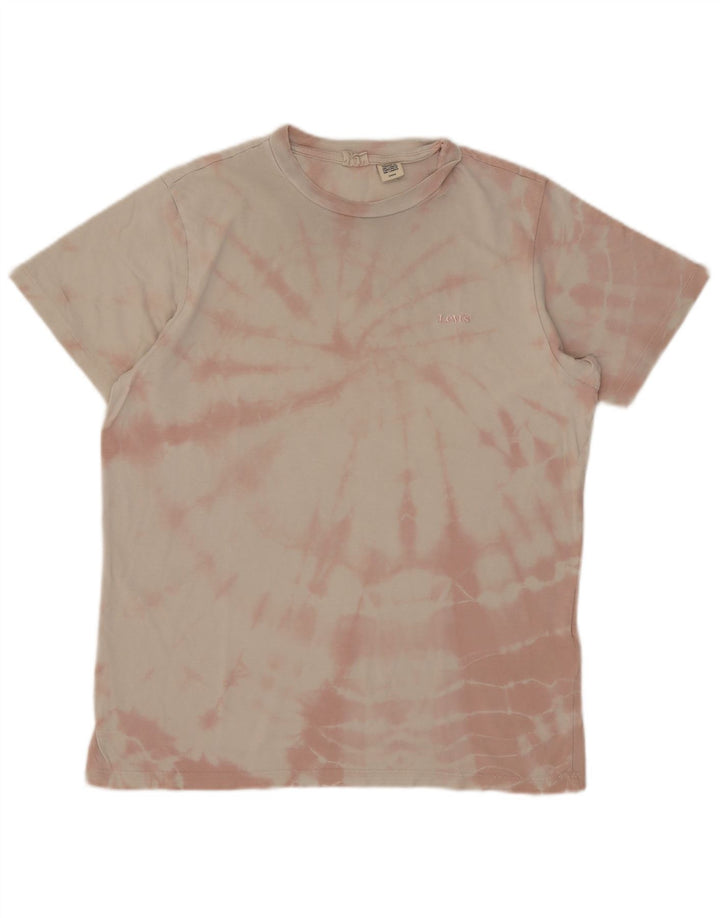 Męska koszulka Levi's Top, mała, różowa, bawełniana