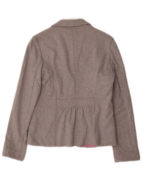 Damska marynarka Gant zapinana na 3 guziki, UK 14, duża, szara, bawełniana