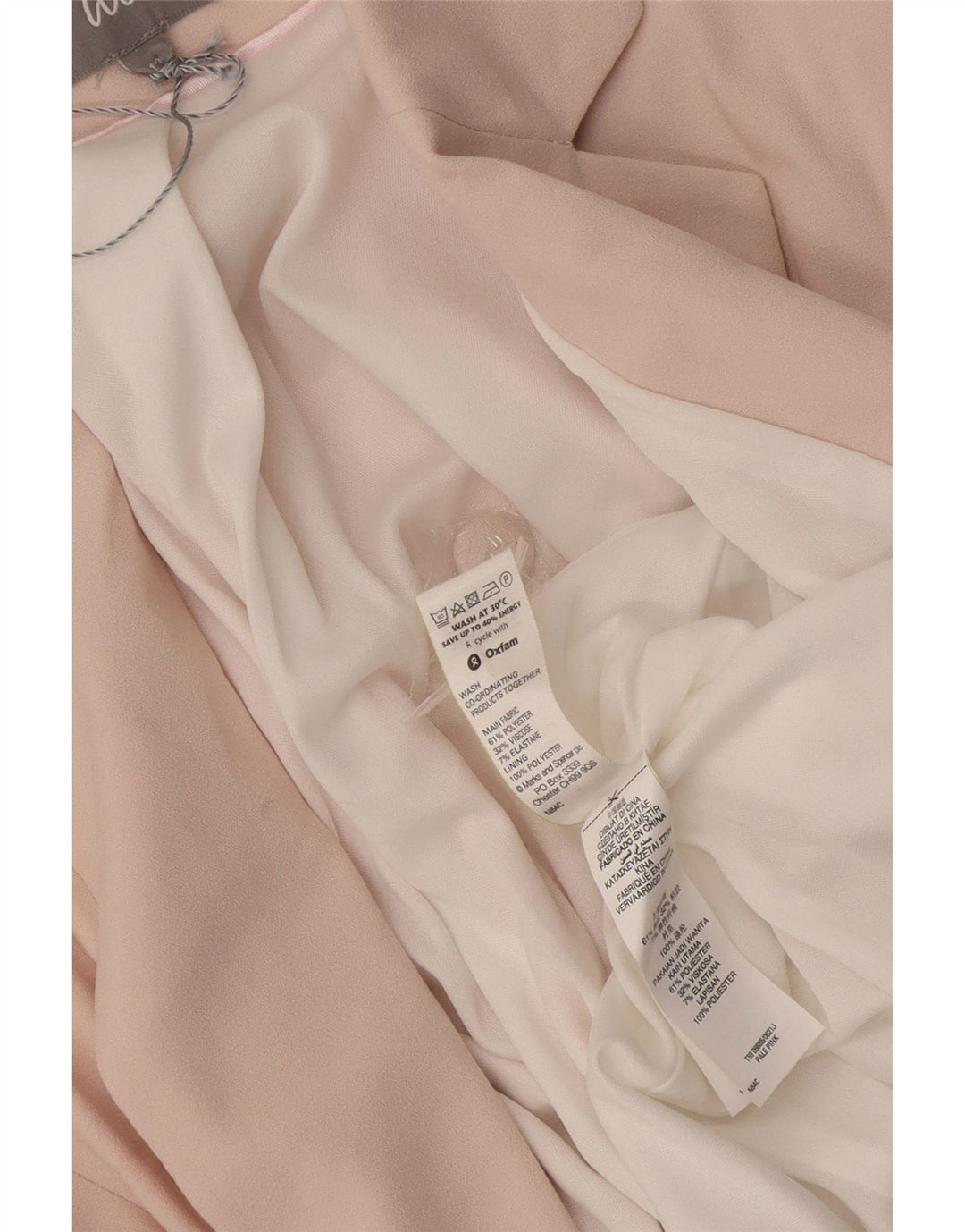 Marks & Spencer Damska marynarka z rękawami 3/4 i otwartymi, UK 12, średni róż