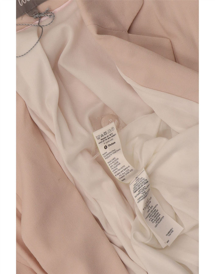 Marks & Spencer Damska marynarka z rękawami 3/4 i otwartymi, UK 12, średni róż
