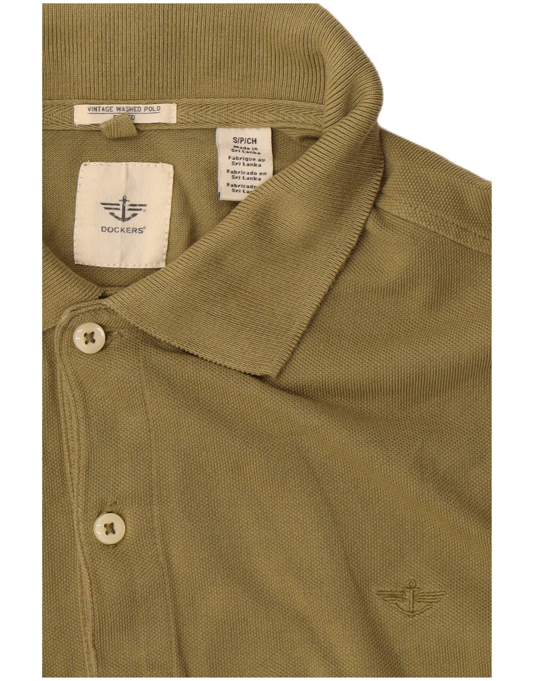 Męska koszulka polo DOCKERS, mała, khaki